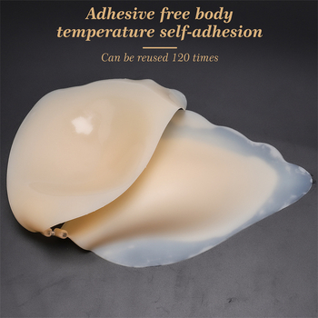 Angel Wings Silikono krūties pagalvėlės push-up efektui, plonas profilis, spenelio kontūra gėlių formos, seksualus stilius