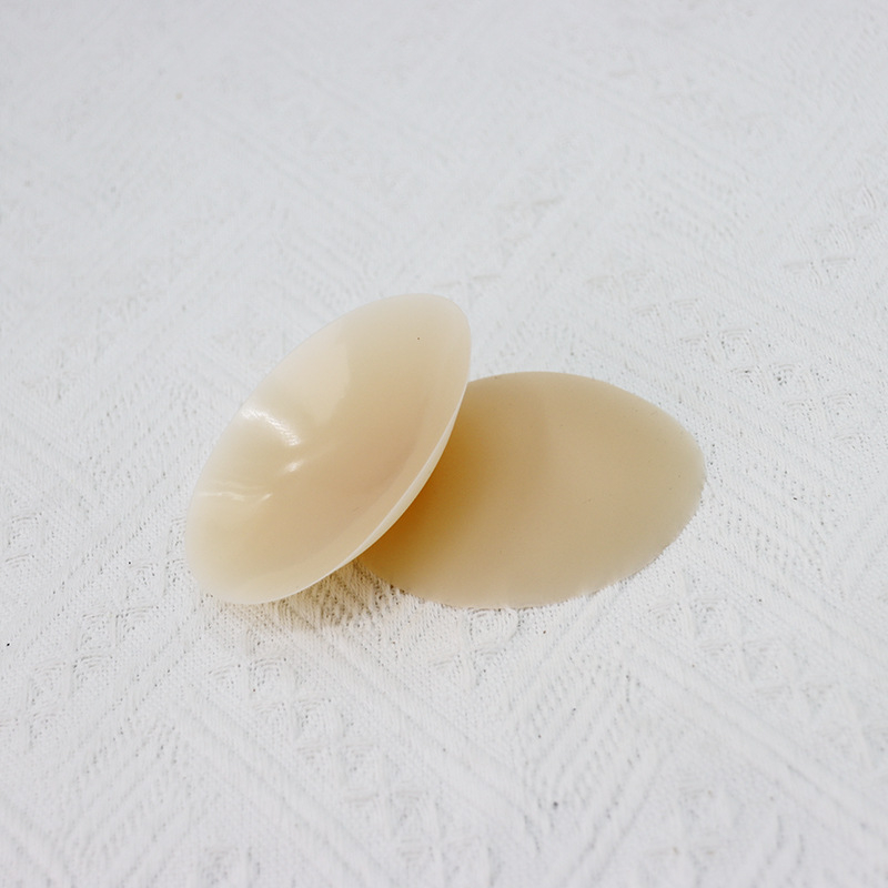 Savarankiškai lipantys silikoniniai spenelių dangteliai – ultra ploni, nepastebimi, be pėdsakų, apvalios formos, blizgi danga