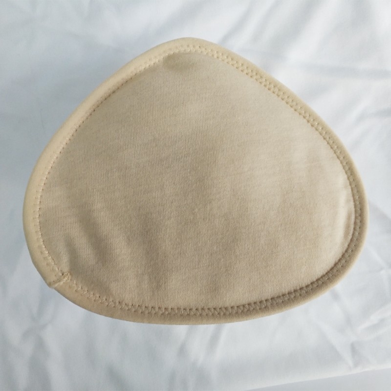 Liemenėlės įdėklas trikampio formos, medvilnės, storas, skirtas krūtinės aukščiui padidinti