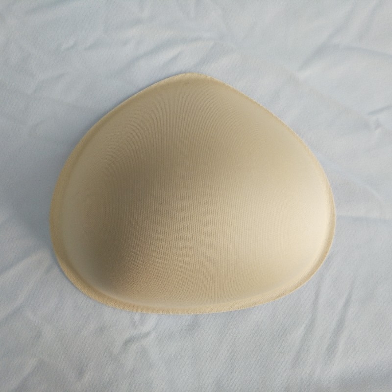 Liemenėlės įdėklas trikampio formos, medvilnės, storas, skirtas krūtinės aukščiui padidinti