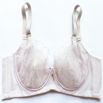 Sutien cu cupă urechi de iepure, cupe ultra-subțiri, dantelă, închidere spate cu trei rânduri