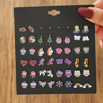 Swear Face cercei din oțel titan pentru femei, cu tijă din oțel inoxidabil, Origine Yiwu, Vara 2025