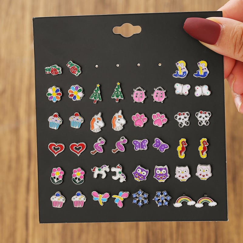 Swear Face cercei din oțel titan pentru femei, cu tijă din oțel inoxidabil, Origine Yiwu, Vara 2025