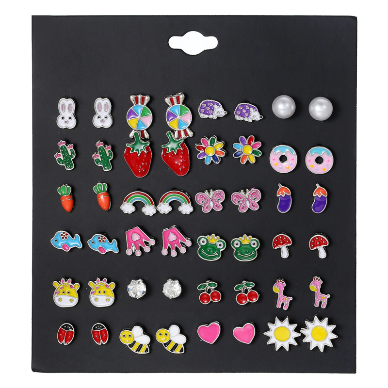 Swear Face cercei din oțel titan pentru femei, cu tijă din oțel inoxidabil, Origine Yiwu, Vara 2025