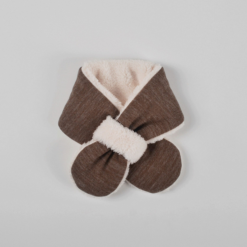 Moinmlon zimski dječji pleteni šal – pravokutnog oblika, jednostavna pletenina, jednobojni uzorak, zadržava toplinu