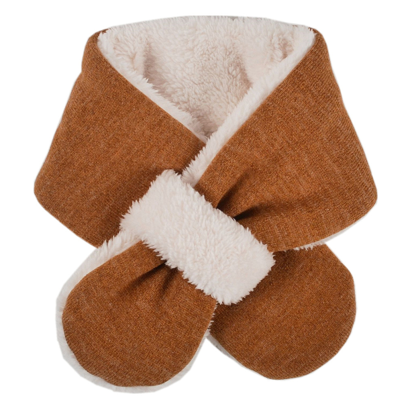 Moinmlon zimski dječji pleteni šal – pravokutnog oblika, jednostavna pletenina, jednobojni uzorak, zadržava toplinu