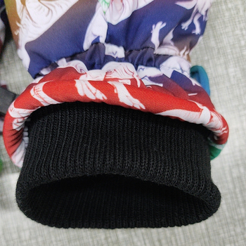 Gyerekeknek készült síkesztyű mitten-stílusban, karikatúra mintával, meleg, nyomtatott felülettel, testre szabható