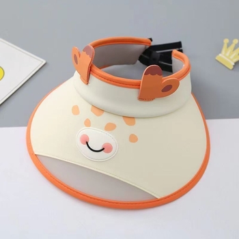 Šešir za sunce s otvorenim vrhom i velikim obodom – crtani stil, poliester, zaštita od sunca za djecu (0–12 mjeseci do 10+ godina)