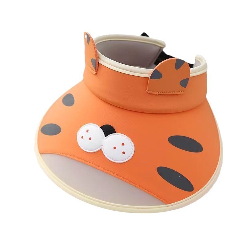 Šešir za sunce s otvorenim vrhom i velikim obodom – crtani stil, poliester, zaštita od sunca za djecu (0–12 mjeseci do 10+ godina)