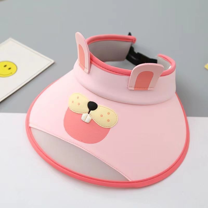 Šešir za sunce s otvorenim vrhom i velikim obodom – crtani stil, poliester, zaštita od sunca za djecu (0–12 mjeseci do 10+ godina)