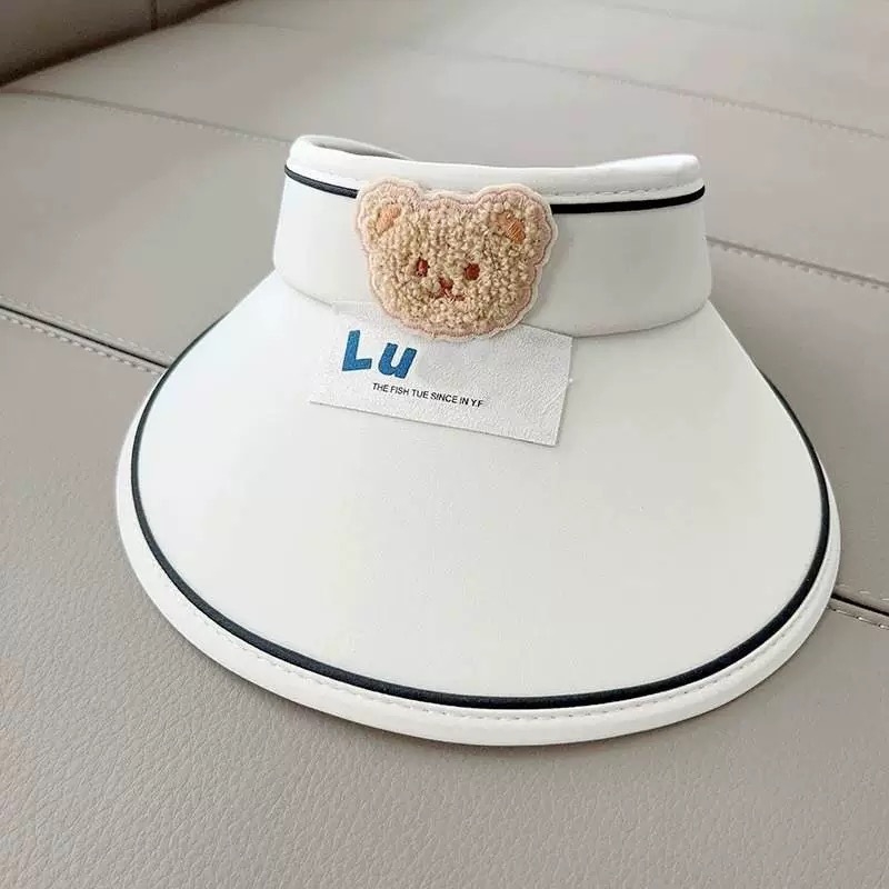 Šešir za sunce s otvorenim vrhom i velikim obodom – crtani stil, poliester, zaštita od sunca za djecu (0–12 mjeseci do 10+ godina)