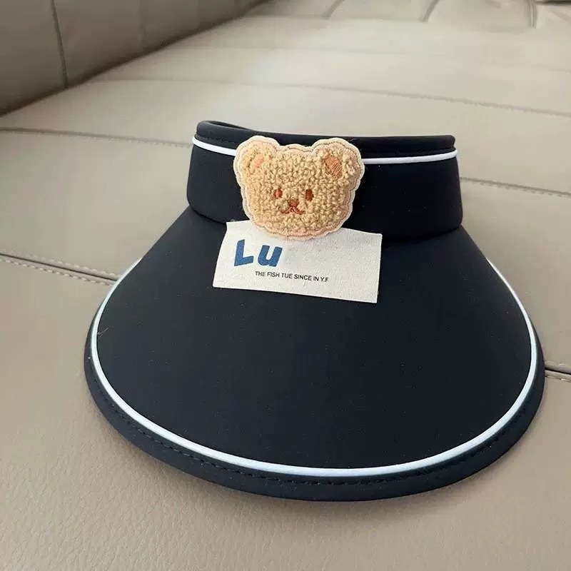 Šešir za sunce s otvorenim vrhom i velikim obodom – crtani stil, poliester, zaštita od sunca za djecu (0–12 mjeseci do 10+ godina)