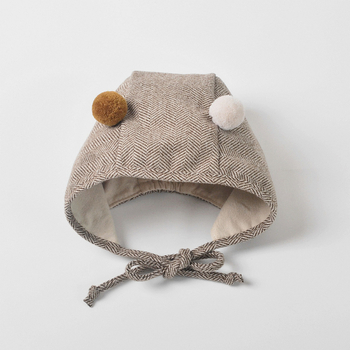 moinmlon Pălărie de bebeluș pull-over — caldă și rezistentă la vânt, formă dom, poliester