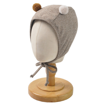 moinmlon Pălărie de bebeluș pull-over — caldă și rezistentă la vânt, formă dom, poliester