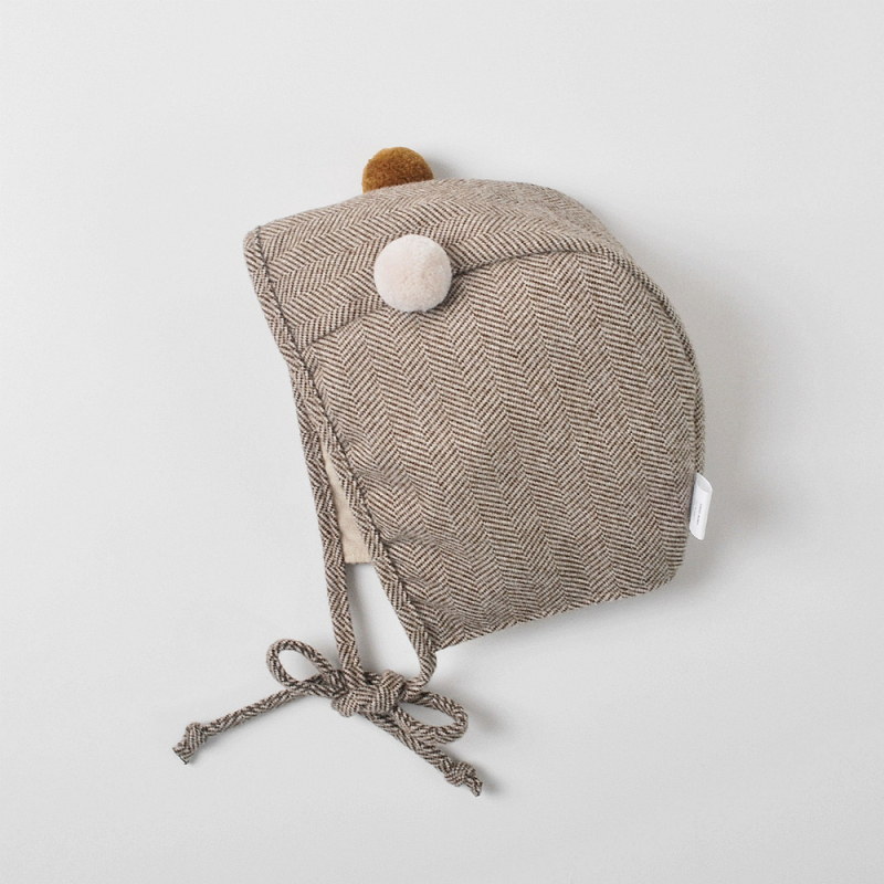 moinmlon Pălărie de bebeluș pull-over — caldă și rezistentă la vânt, formă dom, poliester