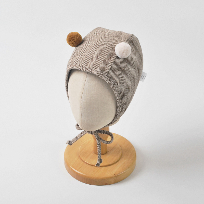 moinmlon Pălărie de bebeluș pull-over — caldă și rezistentă la vânt, formă dom, poliester