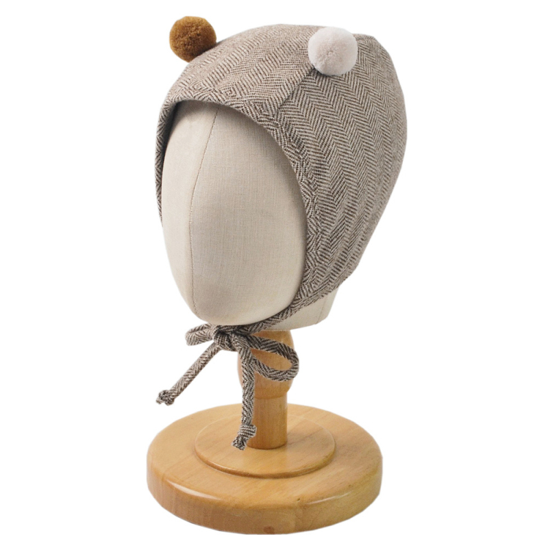 moinmlon Pălărie de bebeluș pull-over — caldă și rezistentă la vânt, formă dom, poliester