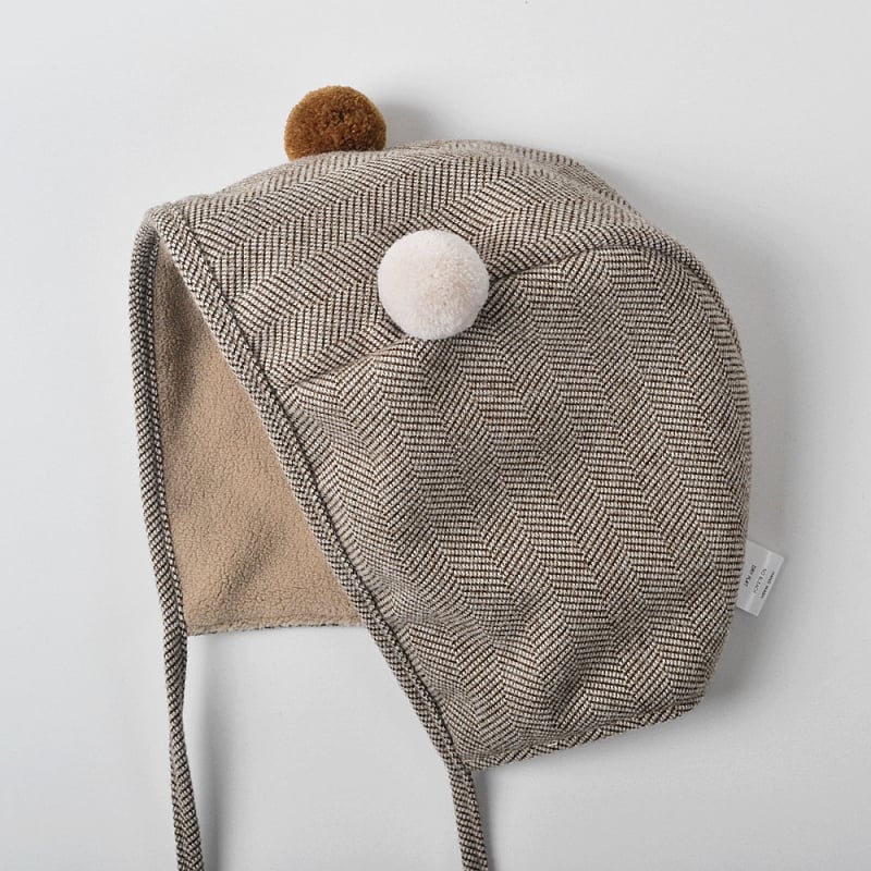 moinmlon Pălărie de bebeluș pull-over — caldă și rezistentă la vânt, formă dom, poliester