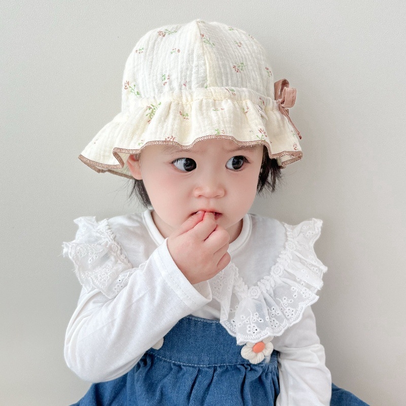 Bucket Hat za bebe, široki rub, pamuk, zaštita od sunca, uzrast 0–2 godine, proljeće–jesen