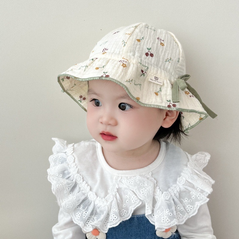 Bucket Hat za bebe, široki rub, pamuk, zaštita od sunca, uzrast 0–2 godine, proljeće–jesen