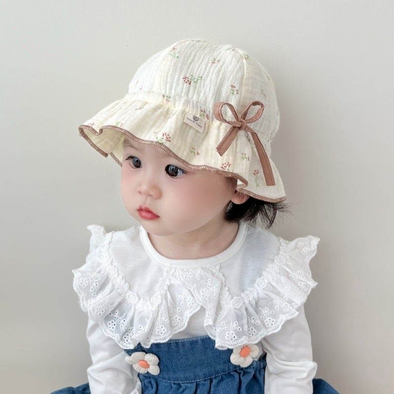 Bucket Hat za bebe, široki rub, pamuk, zaštita od sunca, uzrast 0–2 godine, proljeće–jesen