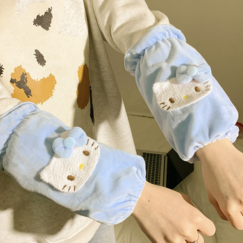 Manșete din catifea pentru femei – stil desen animat, model 10122, anti-murdărie, toate sezoanele