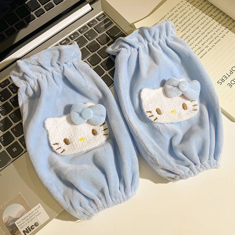 Manșete din catifea pentru femei – stil desen animat, model 10122, anti-murdărie, toate sezoanele