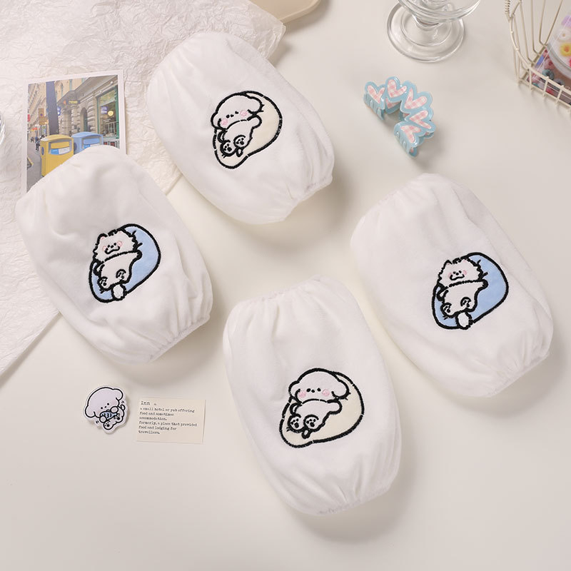 Muye Fei Manșete de Protecție cu Model Cartoon – Poliester, Anti-Murdărire, pentru Copii și Adolescenți