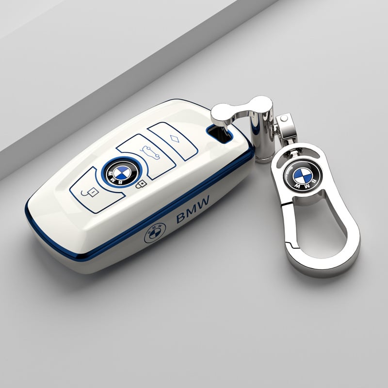 Θήκη κλειδιού BMW — TPU, απλός σχεδιασμός, χωρίς δυνατότητα εξατομίκευσης; Συμβατό με σειρές 1/2/3/4/5 και X3, συμπεριλαμβανομένης της 3 Series GT και 320Li
