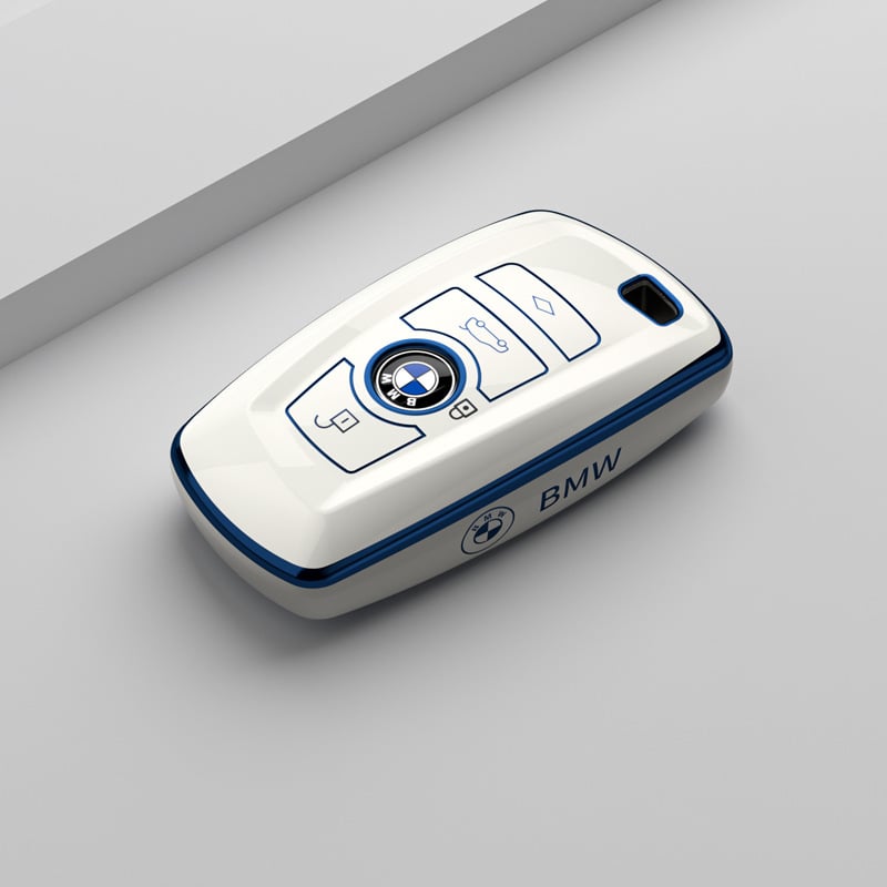 Θήκη κλειδιού BMW — TPU, απλός σχεδιασμός, χωρίς δυνατότητα εξατομίκευσης; Συμβατό με σειρές 1/2/3/4/5 και X3, συμπεριλαμβανομένης της 3 Series GT και 320Li