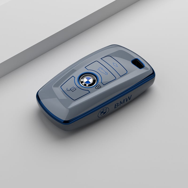 Θήκη κλειδιού BMW — TPU, απλός σχεδιασμός, χωρίς δυνατότητα εξατομίκευσης; Συμβατό με σειρές 1/2/3/4/5 και X3, συμπεριλαμβανομένης της 3 Series GT και 320Li