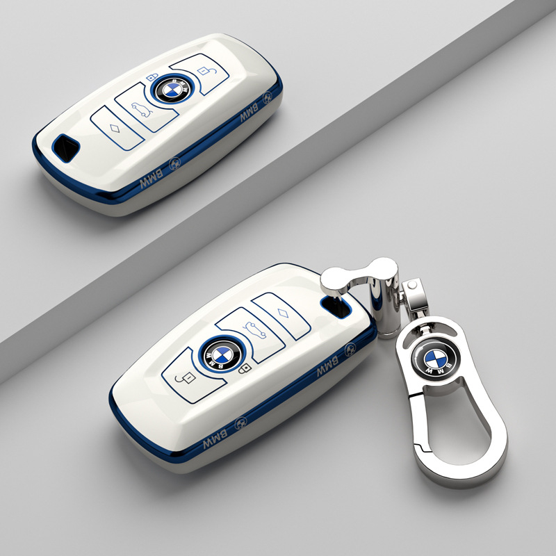 Θήκη κλειδιού BMW — TPU, απλός σχεδιασμός, χωρίς δυνατότητα εξατομίκευσης; Συμβατό με σειρές 1/2/3/4/5 και X3, συμπεριλαμβανομένης της 3 Series GT και 320Li