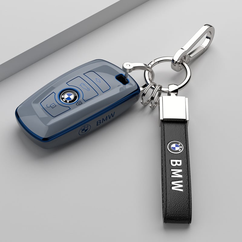 Θήκη κλειδιού BMW — TPU, απλός σχεδιασμός, χωρίς δυνατότητα εξατομίκευσης; Συμβατό με σειρές 1/2/3/4/5 και X3, συμπεριλαμβανομένης της 3 Series GT και 320Li