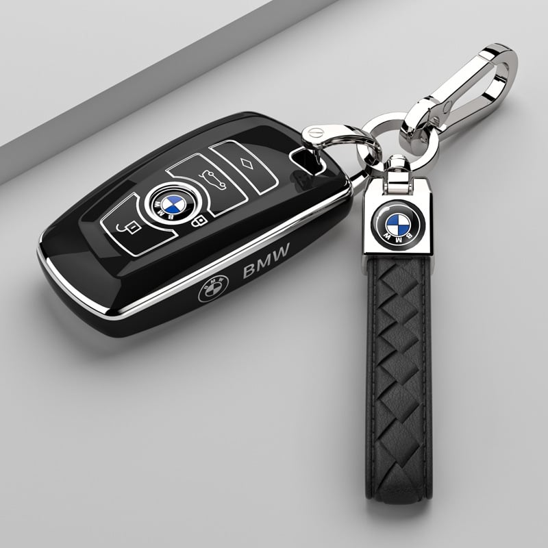 Θήκη κλειδιού BMW — TPU, απλός σχεδιασμός, χωρίς δυνατότητα εξατομίκευσης; Συμβατό με σειρές 1/2/3/4/5 και X3, συμπεριλαμβανομένης της 3 Series GT και 320Li