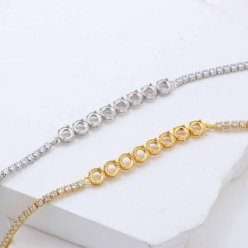 Brățară din argint 925 – montură pentru jad cu formă de ou, componentă DIY, stil simplu (Material: Argint 925; Stil: Simplu; Categorie: Accesorii de mână; Jad: Ou)