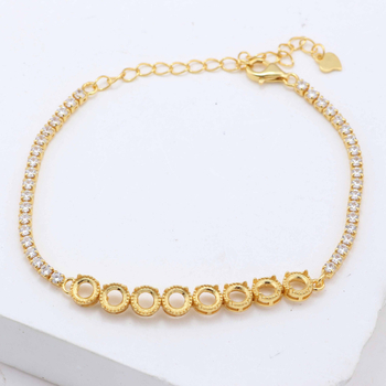 Brățară din argint 925 – montură pentru jad cu formă de ou, componentă DIY, stil simplu (Material: Argint 925; Stil: Simplu; Categorie: Accesorii de mână; Jad: Ou)