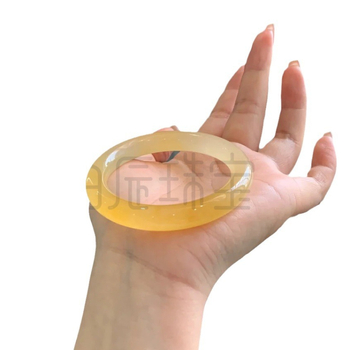 Narukvica od Huanglong Jade, Baichen, prirodni materijal, obrada: brušenje i poliranje, podrijetlo Henan, ljeto 2024 izdanje.