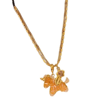 Set ogrlice i naušnica od cirkon kristala - bakar, ključna lančana, umjetni kristal, životinjski motivi, Zima 2025