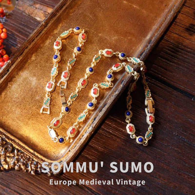 Ogrlica od bakra, elektroplatiranje, spajanje lanaca, privjesak od bakrenog legura, srednje antički stil