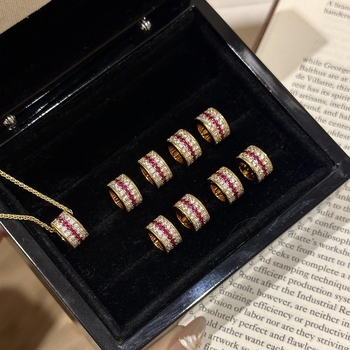 Bakreni set: ogrlica i narukvica s elektroplatiranjem, Chopin lanac, proljeće 2024, lagani luksuz