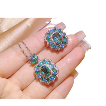 Set nakita: bakreni lančić i naušnice s elektroplatiranjem, bočni kaiš, za žene, proljeće 2024