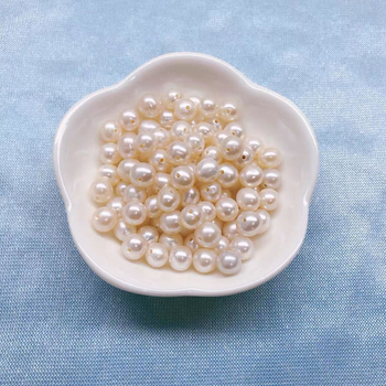 Φυσικές μαργαριτάρια γλυκού νερού, σχήμα ρυζιού/σταγόνας, 925 ασημένια εξαρτήματα, καταγωγή Beihai, Guangxi, ημιτελές κολιέ με χάντρες