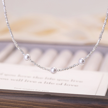 Colier din argint 925 cu pandantiv multi-strat, lanț regulat, lungime 41–50 cm, Lihe and Row