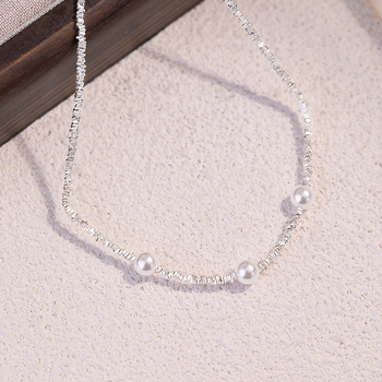 Colier din argint 925 cu pandantiv multi-strat, lanț regulat, lungime 41–50 cm, Lihe and Row