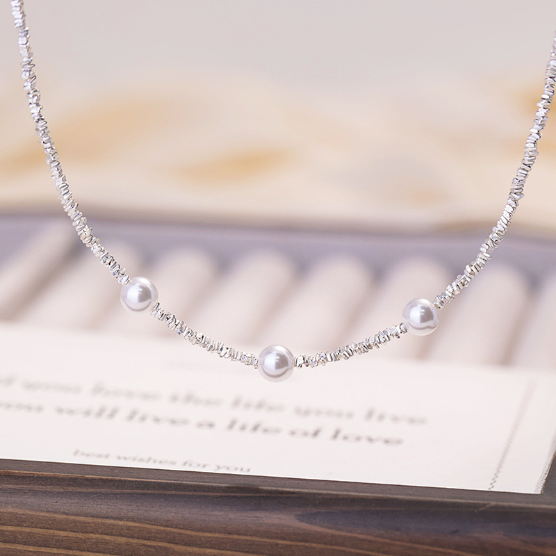 Colier din argint 925 cu pandantiv multi-strat, lanț regulat, lungime 41–50 cm, Lihe and Row