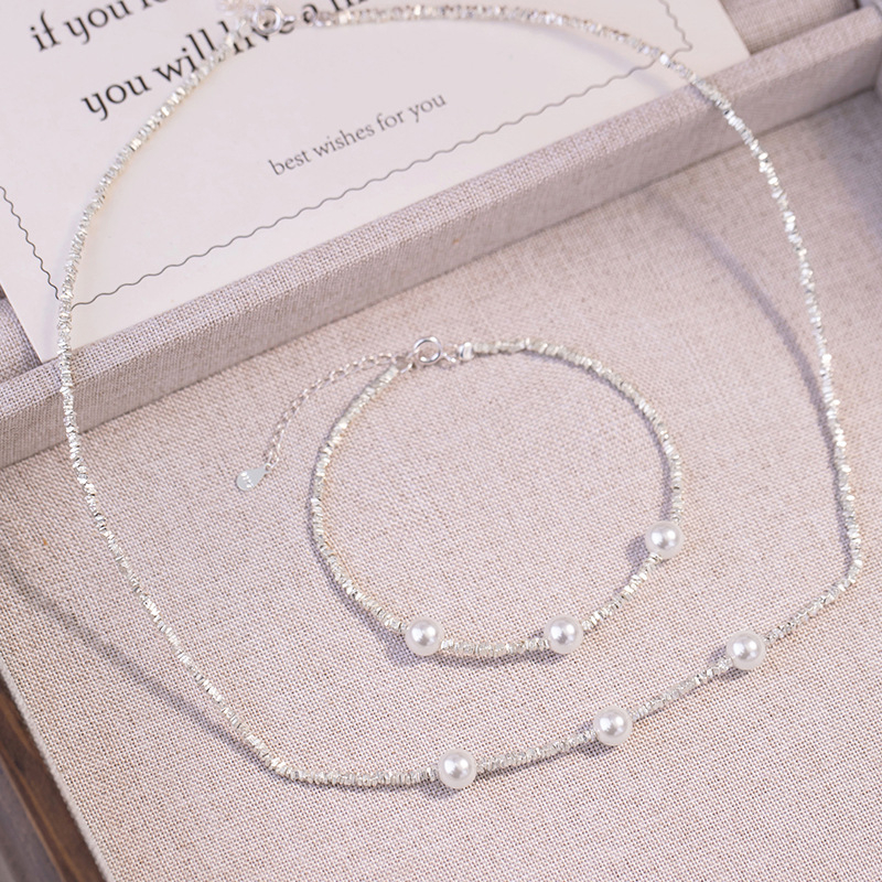 Colier din argint 925 cu pandantiv multi-strat, lanț regulat, lungime 41–50 cm, Lihe and Row