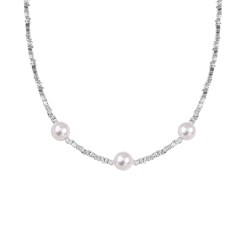 Colier din argint 925 cu pandantiv multi-strat, lanț regulat, lungime 41–50 cm, Lihe and Row