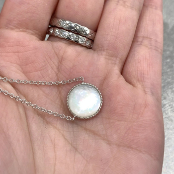 Réz nyaklánc csillag- és geometriai mintázattal, O-lánc, hossza 41–50 cm, Seiko felületkezelés, francia retro stílus