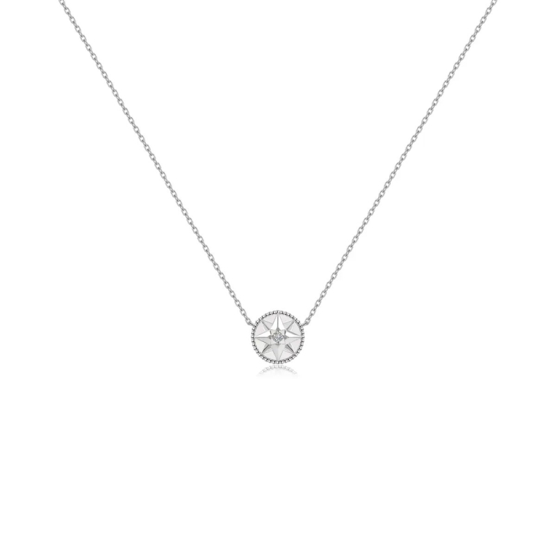 Réz nyaklánc csillag- és geometriai mintázattal, O-lánc, hossza 41–50 cm, Seiko felületkezelés, francia retro stílus