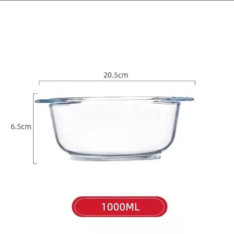 Staklena zdjela za kuhanje jaja na paru s poklopcem, termički otporno borosilikatno staklo, nepravilnog oblika, emajlirani površ, nije pogodno za mikrovalnu pećnicu